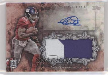 2014 Topps Inception - Autograph Jumbo Patch #IAJP-AW - Andre Williams