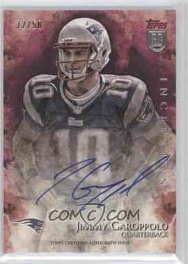 2014 Topps Inception - Rookie Autographs - Magenta #18 - Jimmy Garoppolo /50