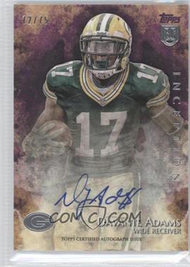 2014 Topps Inception - Rookie Autographs - Purple #30 - Davante Adams /75