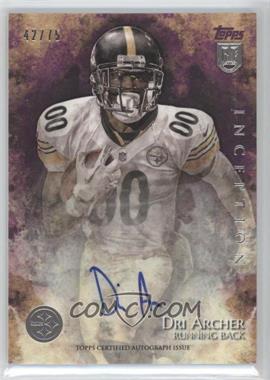 2014 Topps Inception - Rookie Autographs - Purple #51 - Dri Archer /75