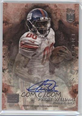 2014 Topps Inception - Rookie Autographs #33 - Andre Williams