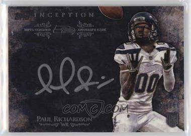 2014 Topps Inception - Silver Signings #ISS-PR - Paul Richardson /50