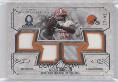 2014 Topps Museum Collection - Pro Bowl Quad Relics #PRQR-JG - Josh Gordon /50