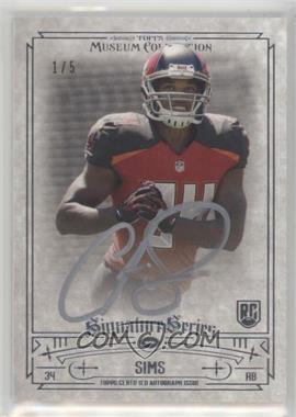 2014 Topps Museum Collection - Signature Series Autographs - Silver Ink #SSA-CS - Charles Sims /5