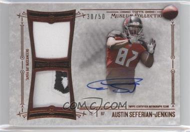 2014 Topps Museum Collection - Signature Swatches Autographed Dual Relics - Copper #SSDRA-AS - Austin Seferian-Jenkins /50