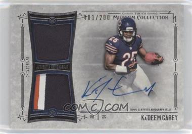 2014 Topps Museum Collection - Signature Swatches Autographed Dual Relics #SSDRA-KC - Ka'Deem Carey /200