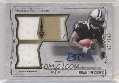 2014 Topps Museum Collection - Signature Swatches Autographed Triple Relics #SSTRA-BC - Brandin Cooks /100