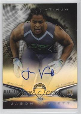 2014 Topps Platinum - Autograph Rookie Refractor - Black #31 - Jason Verrett /150