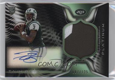 2014 Topps Platinum - Autograph Rookie Refractor Patch - Black #ARP-TBO - Tajh Boyd /125