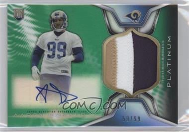 2014 Topps Platinum - Autograph Rookie Refractor Patch - Green #ARP-AD - Aaron Donald /99