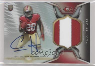 2014 Topps Platinum - Autograph Rookie Refractor Patch #ARP-CH - Carlos Hyde