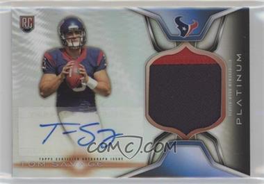 2014 Topps Platinum - Autograph Rookie Refractor Patch #ARP-TS - Tom Savage