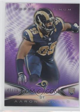 2014 Topps Platinum - [Base] - Rookies Purple Refractor #112 - Aaron Donald /75