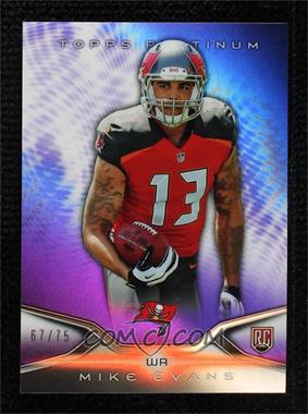 2014 Topps Platinum - [Base] - Rookies Purple Refractor #150 - Mike Evans /75 [COMC RCR Near Mint‑Mint+]