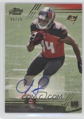 2014 Topps Prime - [Base] - Gold Autographs #117.2 - Rookie Variation - Charles Sims /75