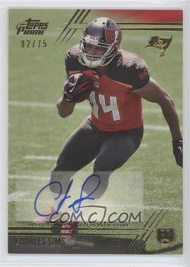2014 Topps Prime - [Base] - Gold Autographs #117.2 - Rookie Variation - Charles Sims /75