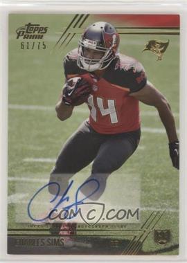 2014 Topps Prime - [Base] - Gold Autographs #117.2 - Rookie Variation - Charles Sims /75