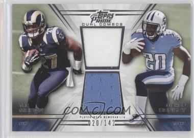 2014 Topps Prime - Dual Combo Relics #DCR-MS - Tre Mason, Bishop Sankey /142