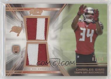 2014 Topps Prime - Dual Relics - Copper Rainbow #DR-CS - Charles Sims /25