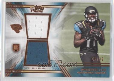 2014 Topps Prime - Dual Relics - Copper #DR-ML - Marqise Lee /99