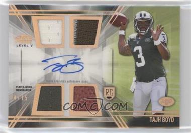 2014 Topps Prime - Level 5 Autographed Relic - Copper Rainbow #PV-TO - Tajh Boyd /15