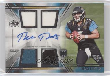 2014 Topps Prime - Level 5 Autographed Relic #PV-BB - Blake Bortles