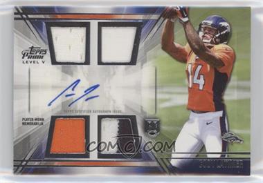 2014 Topps Prime - Level 5 Autographed Relic #PV-CL - Cody Latimer