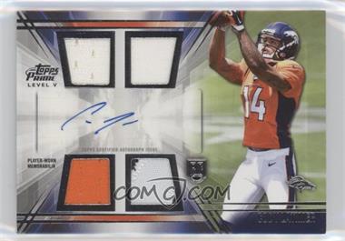 2014 Topps Prime - Level 5 Autographed Relic #PV-CL - Cody Latimer