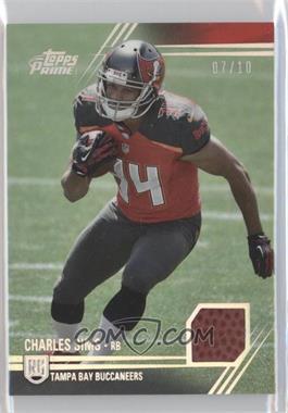 2014 Topps Prime - Prime Patches - Silver Rainbow Football #PP-CS - Charles Sims /10