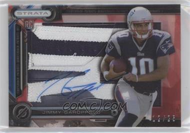 2014 Topps Strata - Clear Cut Autograph Rookie Relics - Ruby Patch #CCAR-JG - Jimmy Garoppolo /25