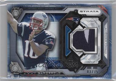 2014 Topps Strata - Relics - Sapphire Patch #SR-JG - Jimmy Garoppolo /75