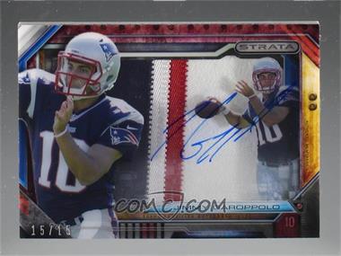 2014 Topps Strata - Signature Relics - Ruby Patch #SSR-JG - Jimmy Garoppolo /15