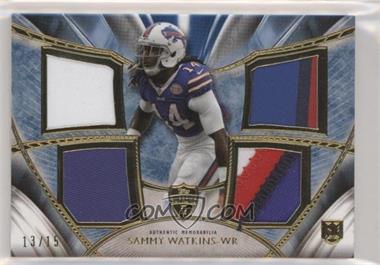 2014 Topps Supreme - Rookie Quad Patches - Blue #SRQP-SWA - Sammy Watkins /15