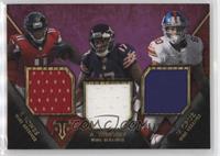 Julio Jones, Victor Cruz, Alshon Jeffery #/27