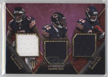 2014 Topps Triple Threads - Relic Trios - Purple #TTRT-5 - Alshon Jeffery, Ka'Deem Carey, Matt Forte /27