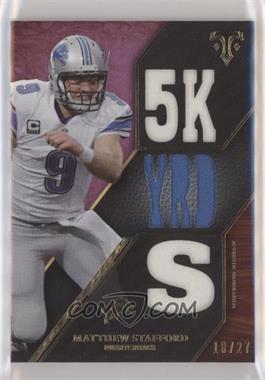 2014 Topps Triple Threads - Relics - Purple #TTR-120 - Matthew Stafford /27