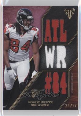 2014 Topps Triple Threads - Relics - Purple #TTR-136 - Roddy White /27