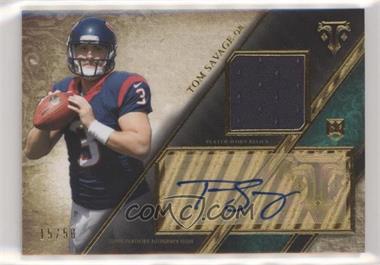 2014 Topps Triple Threads - Rookie Autographed Relics - Emerald #TTRAR-34 - Tom Savage /50