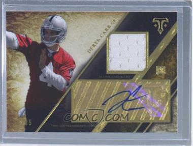 2014 Topps Triple Threads - Rookie Autographed Relics - Gold #TTRAR-25 - Derek Carr /25