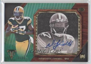 2014 Topps Triple Threads - Transparencies Autographs - Emerald #TTT-DA - Davante Adams /30