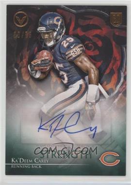 2014 Topps Valor - Autographs - Strength #VA-KC - Ka'Deem Carey /75