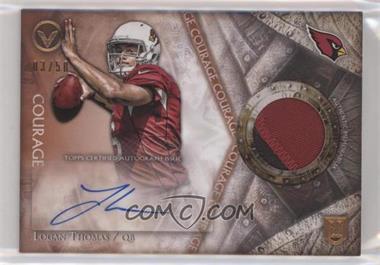 2014 Topps Valor - Shield of Honor Patch Autograph - Courage #SOH-LT - Logan Thomas /50