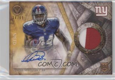 2014 Topps Valor - Shield of Honor Patch Autograph - Speed #SOH-AW - Andre Williams /99