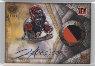 2014 Topps Valor - Shield of Honor Patch Autograph - Speed #SOH-JHI - Jeremy Hill /99