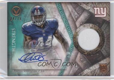 2014 Topps Valor - Shield of Honor Patch Autograph - Strength #SOH-AW - Andre Williams /75