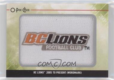 2014 Upper Deck CFL - O-Pee-Chee Team Logo Patches #TL-11 - BC Lions [EX to NM]