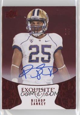 2014 Upper Deck Exquisite Collection - [Base] - Red Rainbow Autographs #160 - Bishop Sankey /7