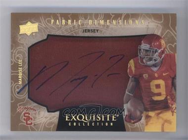 2014 Upper Deck Exquisite Collection - Dimensions Fabrics - Jerseys #DJ-ML - Marqise Lee /10