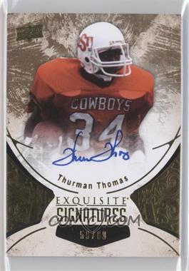 2014 Upper Deck Exquisite Collection - Signatures #ES-TT - Thurman Thomas /60