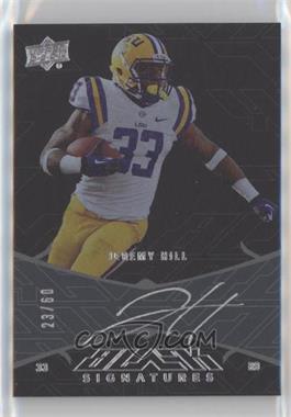 2014 Upper Deck Exquisite Collection - UD Black Signatures #UDB-JH - Jeremy Hill /60